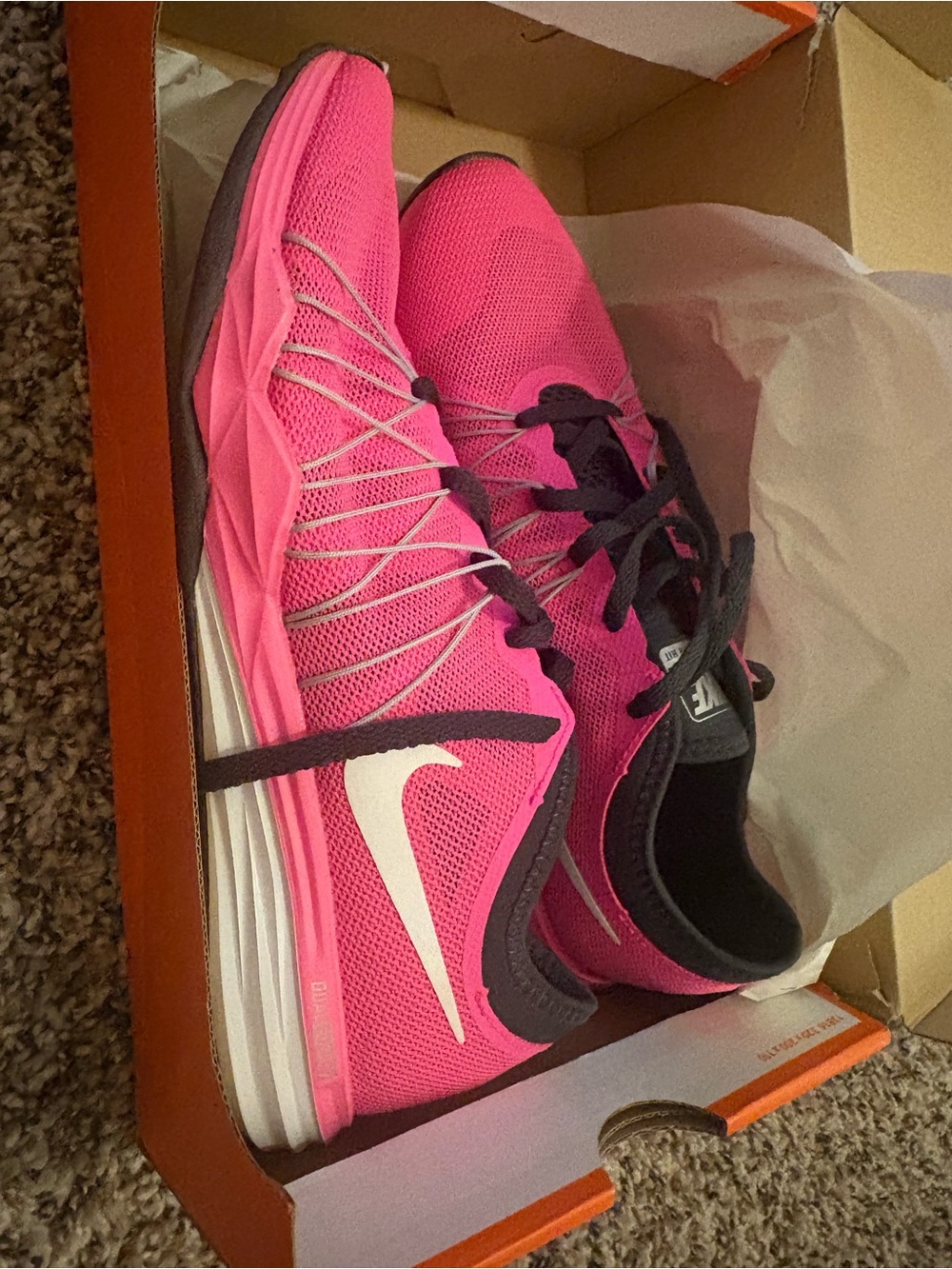 Nike Women’s Hot Pink Athletic Trainers with White Swoosh